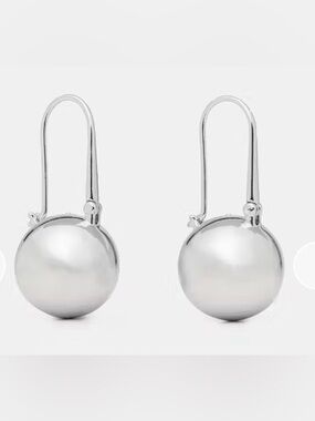 KATE SPADE Dot Drop Silver Earrings. NWT
